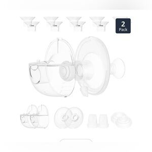 Clear Breast Pump Accessories Set